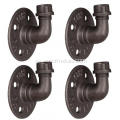 Black Malleable Industrial Industrial Wall Hooks Industrial Furniture